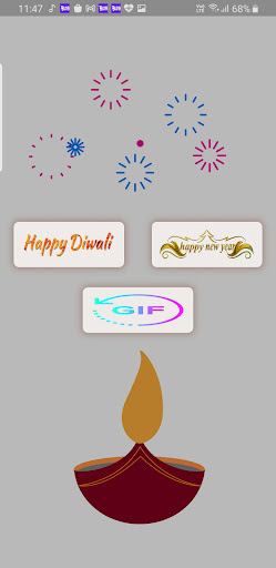 Android application Greeting Diwali Cards Maker screenshort