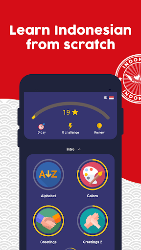 Android application Learn Indonesian - Beginners screenshort