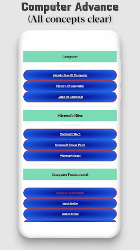 Computer Course: Learning App Screen 2