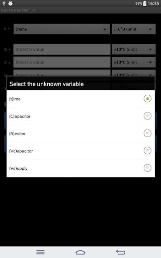 Capacitor Charge Formula