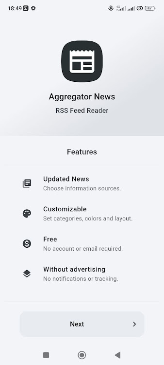 Aggregator News - RSS Reader - 1.2.7 - (Android)