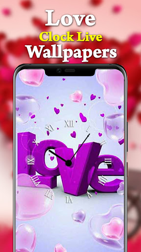 Love Clock Live Wallpapers HD Screen 2