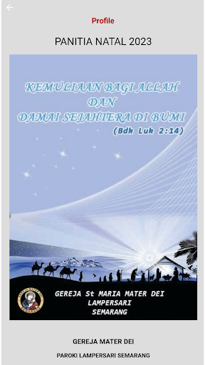 Android application Mater Dei screenshort
