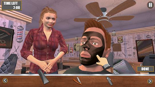 Barber Shop Hair Cutting Game v1.0 MOD APK (Free Shopping) Free For Android 2