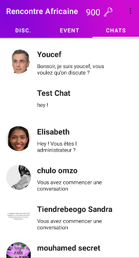 Rencontre Afrique Screen 3