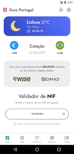 Android application Guia Portugal - Melhores sites screenshort