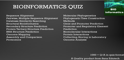 Bioinformatics Quiz