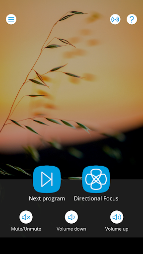 Android application WIDEX TONELINK screenshort