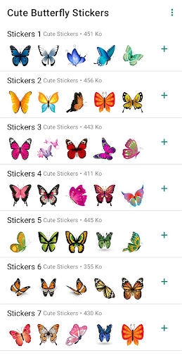 Stickers Butterfly - WASticker Screenshot 1 - AppWisp.com