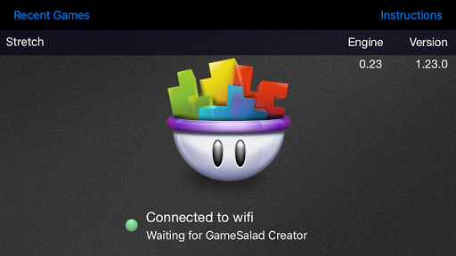 GameSalad Viewer Screen 3