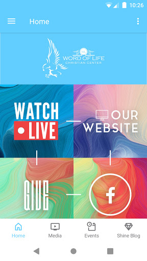 Android application Word of Life Christian Center screenshort