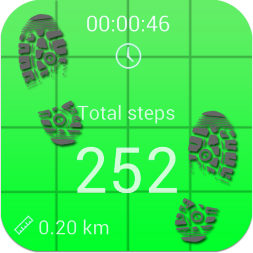 Pedometer and step counter  Icon