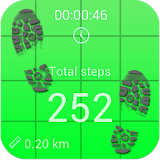 Pedometer and step counter icon