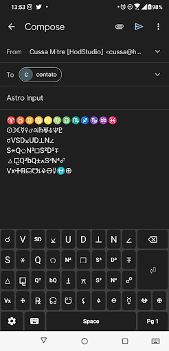 Astro Input Screen 2
