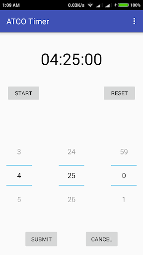 ATCO Timer Screen 3