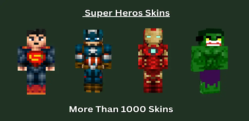 Android application Superhero Skins for Minecraft screenshort