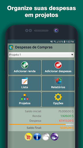 Visualização do aplicativo