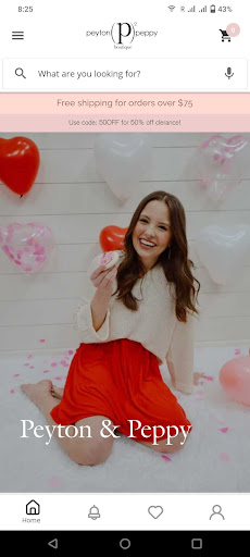 Android application Peyton and Peppy Boutique screenshort