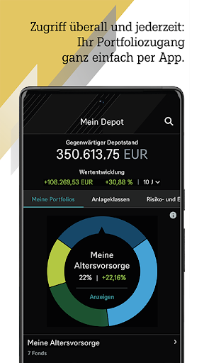 Android application DWS Altersvorsorge screenshort