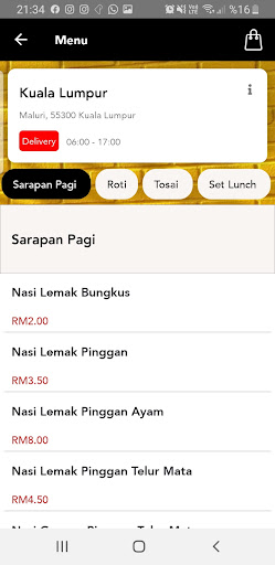 Android application Restoran Kari Kepala Ikan screenshort