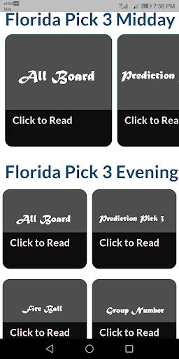 Florida Lottery Pick 3 Predict Screen 3