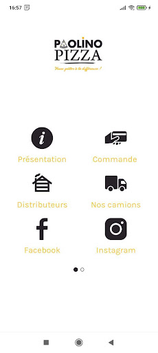 Android application PaolinoPizzas screenshort