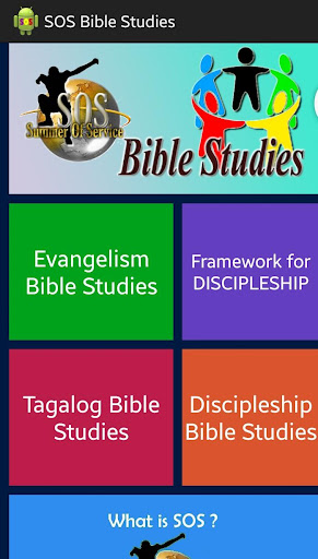 Android application SOS Bible Studies screenshort