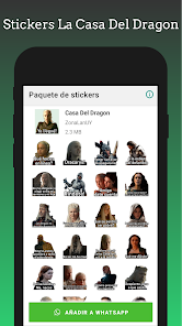 Screenshot 1 Stickers - Casa Del Dragon android