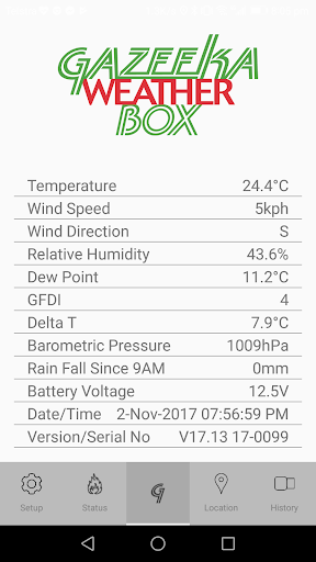 Android application Gazeeka WeatherBox screenshort