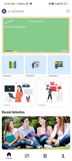 Android application StudiMate screenshort