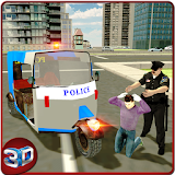 Police Tuk Tuk Rickshaw Sim icon
