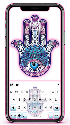 Android application Hamsa Hand Keyboard Background screenshort