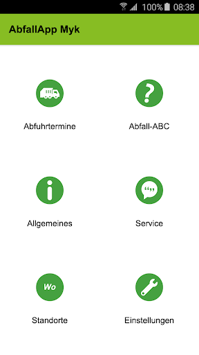 Android application AbfallApp Myk screenshort