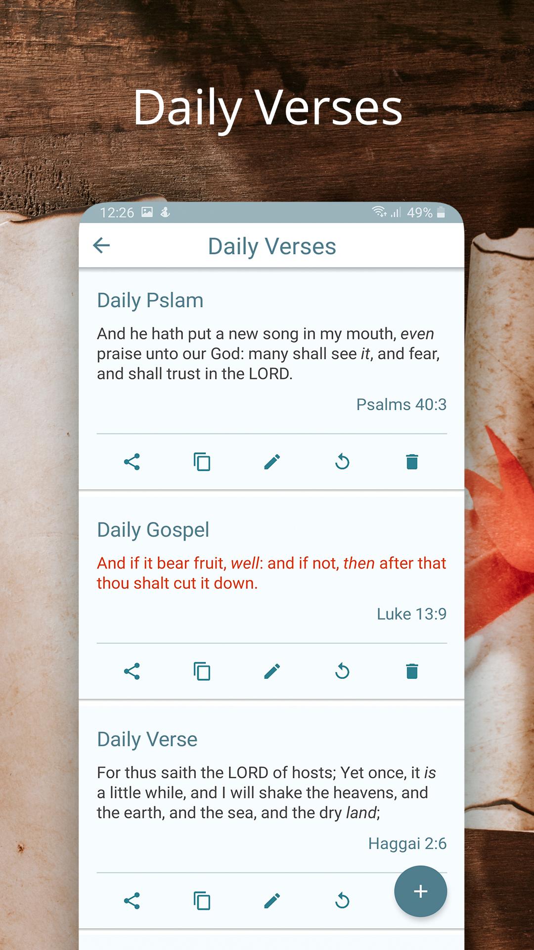 Android application King James Bible, KJV Offline screenshort