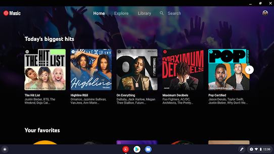 YouTube Music for Chromebook 1