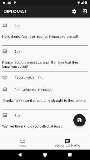 Diplomat - Visual Voicemail Co Screen 3