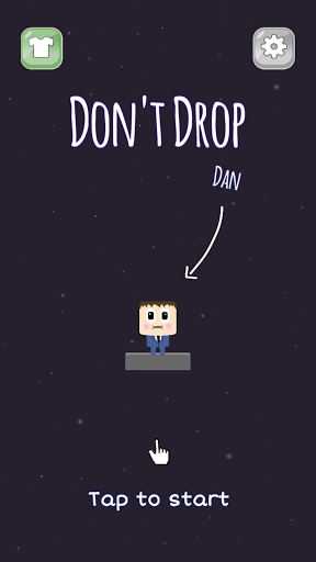 Android application Don't Drop Dan: Tap to survive screenshort