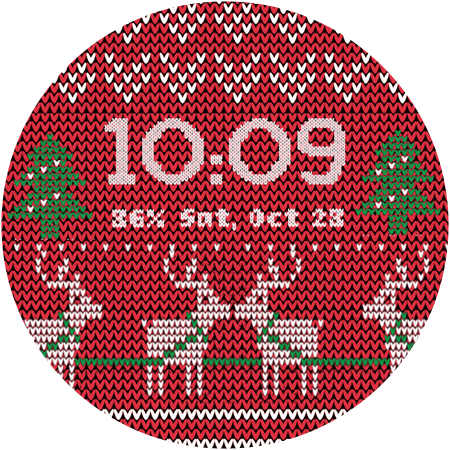Christmas Knit Watch Face Screen 2
