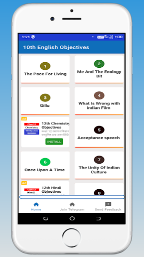 10th English Objectives Screen 2
