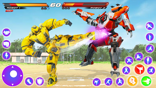 Android application Ultimate Robot Ring Fighting screenshort