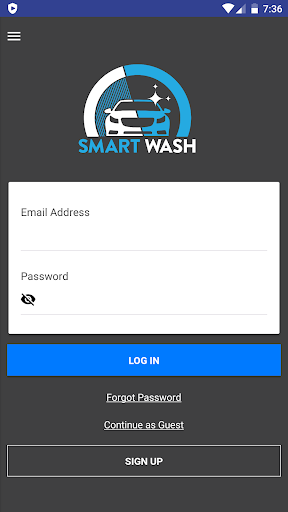 Android application Smart Wash Cars screenshort