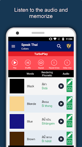 Learn Thai Language Offline Screen 2