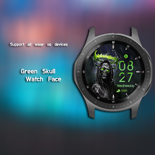 Green Skull Watch Face