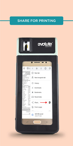Evolute Print Service Screen 2