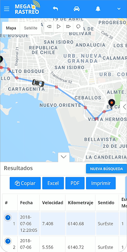 Megarastreo Satelital Screen 2