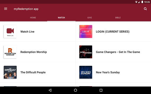 Screenshot of Redemption Church