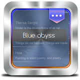 Blue abyss GO SMS icon