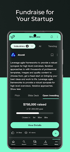 ConnectUp: Network & Fundraise Screen 2