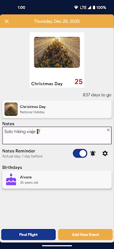 Colombia Calendar Screen 3