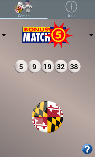 Maryland Lottery: Algorithm Screen 3
